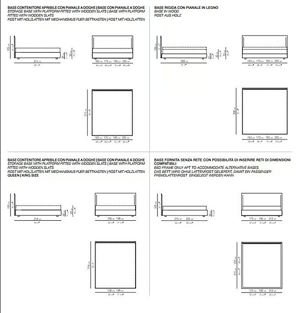 Doppelbett mit Lederbezug und gepolstertem Kopfteil FLEXFORM EDEN Fabrik FLEXFORM aus Italien. Foto №2