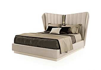 Doppelbett mit hoher gepolsterter Rückenlehne Bizzotto Italia Symphony