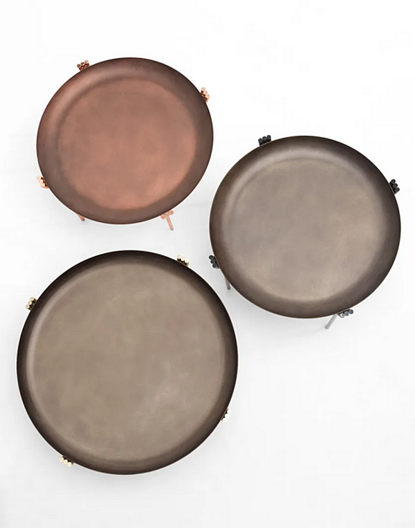 Runder Kaffeetisch aus Metall mit Tablett GEO Saba Fabrik SABA aus Italien. Foto №2