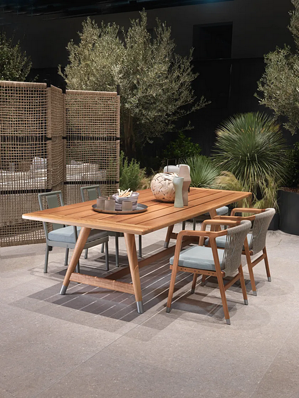 Gartentisch aus Iroko Holz FLEXFORM Desco Fabrik FLEXFORM aus Italien. Foto №4