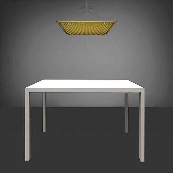 Hängende Akustikpaneel Pendelleuchte aus Stoff Artemide Eggboard Matrix 800x800 Fabrik Artemide aus Italien. Foto №9