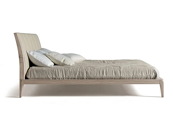 Leder-Doppelbett mit gepolstertem Kopfteil DALE Verso Nord P 612 Fabrik Dale Italia (by Cantiero) aus Italien. Foto №3