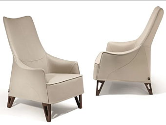 Leder Sessel mit Armlehnen Mobius GIORGETTI