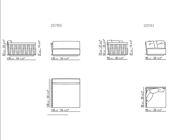 Ecksofa aus Stoff mit abnehmbarem Bezug Zante Outdoor FLEXFORM Fabrik FLEXFORM aus Italien. Foto №9