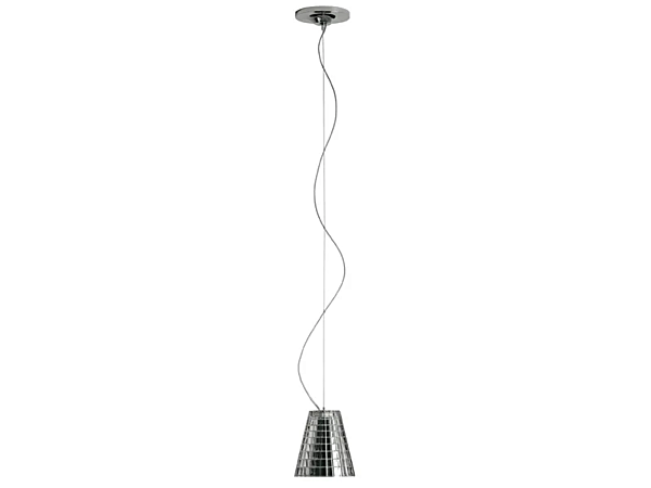 Glas Pendelleuchte Flow Halogen Fabbian Fabrik Fabbian aus Italien. Foto №3