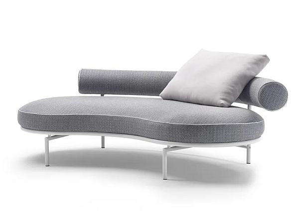 Kurviges Stoffgarten-Sofa Supermax Outdoor FLEXFORM Fabrik FLEXFORM aus Italien. Foto №1