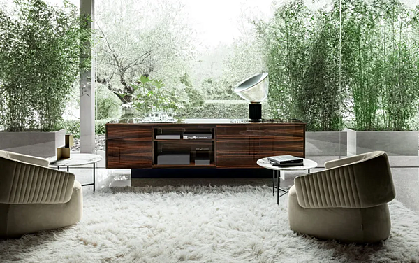 Walnuss Sideboard mit Türen i 4 Mariani CITY Fabrik i 4 Mariani aus Italien. Foto №3