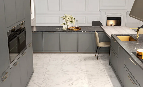 Küche mit Griffen aus Holz LUBE CUCINE Flavour Bridge 1 Fabrik LUBE CUCINE aus Italien. Foto №4