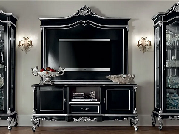 TV-Schrank aus massivem Holz Modenese Luxury Interiors 12110 Fabrik MODENESE GASTONE aus Italien. Foto №1