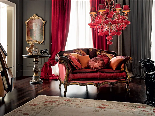 Zweisitzer Sofas aus Stoff Modenese Luxury Interiors 12412 Fabrik MODENESE GASTONE aus Italien. Foto №4