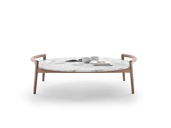 Runder Couchtisch aus Holz FLEXFORM Ascanio Fabrik FLEXFORM aus Italien. Foto №5