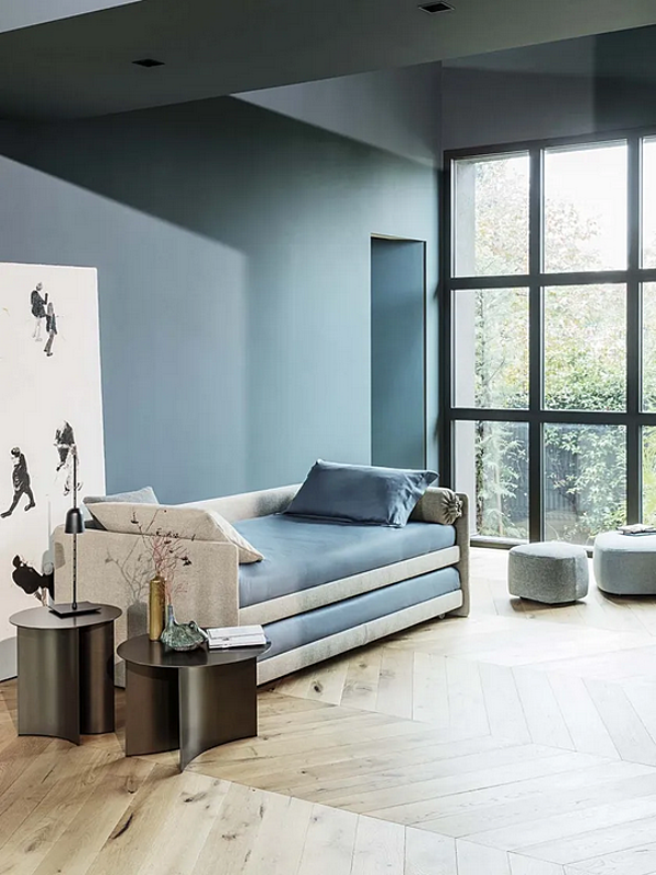 Stoff Schlafsofa mit abnehmbarem Bezug Flou Duetto Fabrik Flou aus Italien. Foto №11