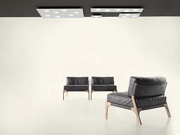 Deckenlampe aus Aluminium LED Fabbian Quarter Fabrik Fabbian aus Italien. Foto №2