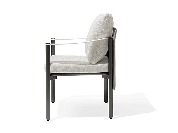 Gartenstuhl mit Armlehnen aus Stoff GIORGETTI Aldia 91070, 91071 Fabrik GIORGETTI aus Italien. Foto №3