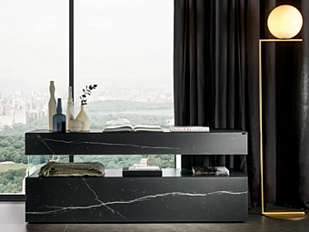 Sideboard mit Schubladen aus Glas AIR X LAGO 0862 Sideboard mit Schubladen aus Glas AIR X LAGO 0862 Fabrik LAGO aus Italien