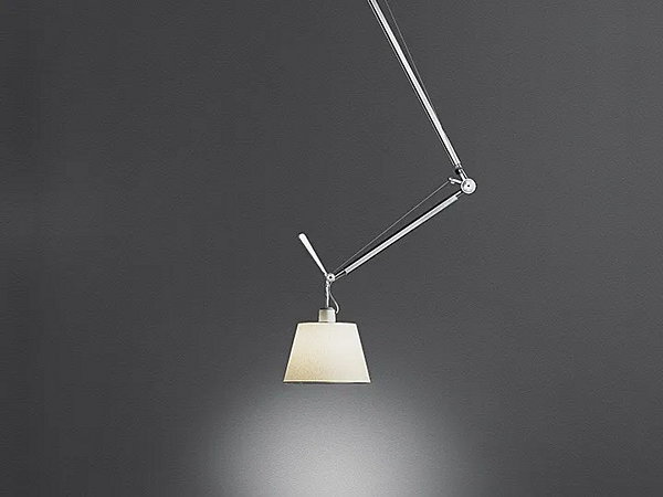 Dimmbare schwenkbare Pendelleuchte aus Aluminium Artemide Tolomeo Decentrata 0629000A Fabrik Artemide aus Italien. Foto №1