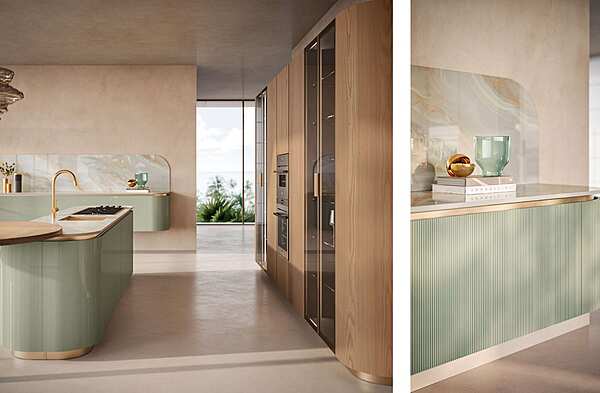 Küche Aster Cucine Domina Olmo Crudo Opaco Fabrik Aster Cucine aus Italien. Foto №3