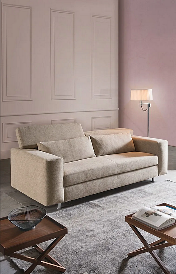 Sofa-Bett aus Stoff oder Leder mit abnehmbarem Bezug VIBIEFFE 2900 Open Fabrik VIBIEFFE aus Italien. Foto №3