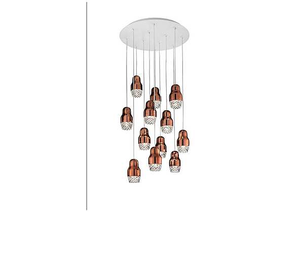 Pendelleuchte aus Glas und Aluminium LED AXOLIGHT Fedora Fabrik Axolight aus Italien. Foto №1