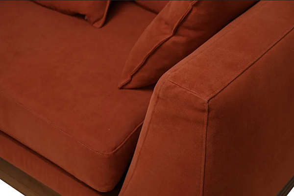 Baumwollsofa mit gepolsterter Rückenlehne CHELINI PARIS Fabrik CHELINI aus Italien. Foto №4