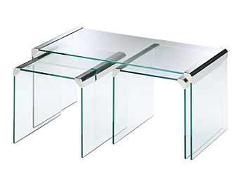 Kaffeetisch aus Kristall für das Wohnzimmer Gallotti&Radice T35R Fabrik Gallotti & Radice aus Italien