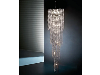 Kristallleuchter mit Sternen S14 aus der Kollektion Euroluce Lampadari