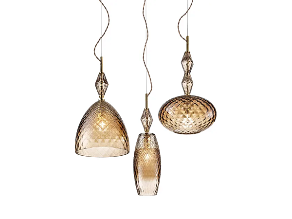 Kristall Pendelleuchte Mood Tris Euroluce Lampadari Fabrik EUROLUCE LAMPADARi aus Italien. Foto №1