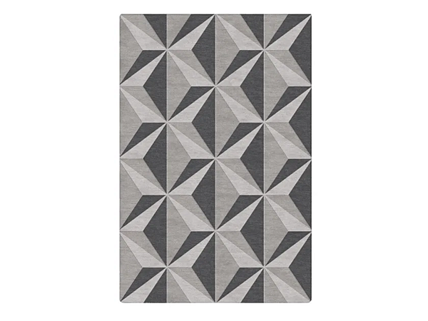 Rechteckiger Seidenteppich mit geometrischen Formen GIORGETTI Fabrik GIORGETTI aus Italien. Foto №1