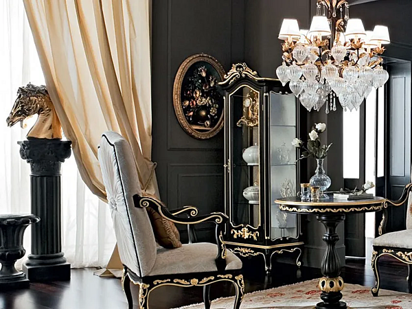 Barocke Holzvitrine 12131 Modenese Luxury Interiors Fabrik MODENESE GASTONE aus Italien. Foto №2