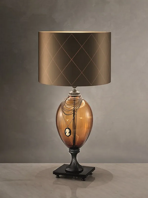 Tischlampe aus Metall und Glas Audrey Euroluce Lampadari Fabrik EUROLUCE LAMPADARi aus Italien. Foto №3