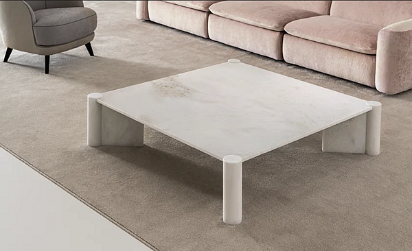 Quadratischer Couchtisch aus Marmor CASAMILANO PETRA Fabrik CASAMILANO aus Italien. Foto №5
