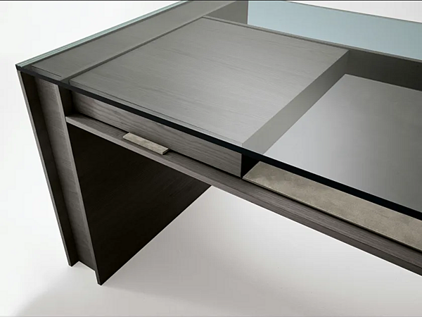 Schreibtisch aus Esche mit Schubladen Gallotti&Radice Milano Fabrik Gallotti & Radice aus Italien. Foto №3