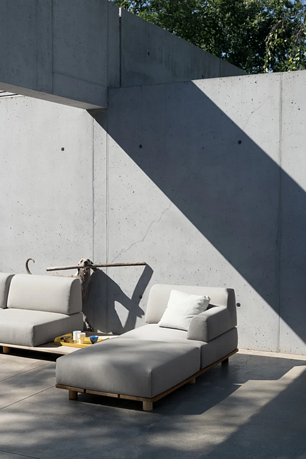 Modulares Garten-Sofa mit weicher Rückenlehne Kristalia Palco Fabrik Kristalia aus Italien. Foto №4