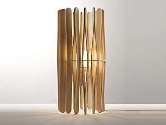 Tischlampe aus Holz Fabbian Stick Tischlampe aus Holz Fabbian Stick Fabrik Fabbian aus Italien