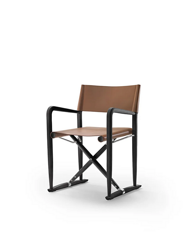 Klappstuhl aus gegerbtem Leder Luchino FLEXFORM 02C411 Fabrik FLEXFORM aus Italien. Foto №1