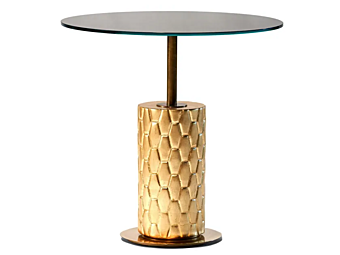 Runder Glastisch mit hohem Rand Snake MARIONI 02142T