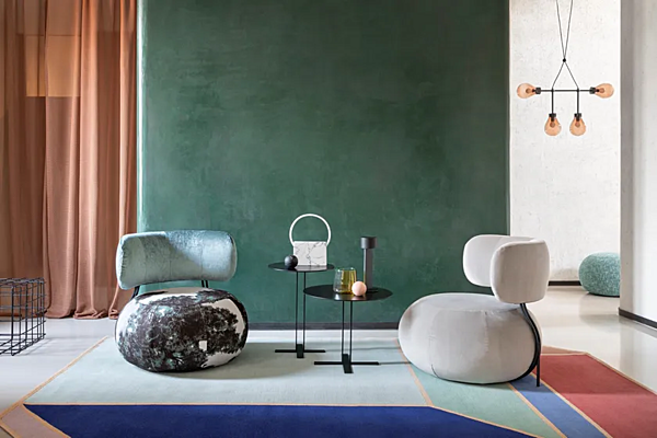 Stoffarmstuhl Baby Geo Saba Fabrik SABA aus Italien. Foto №7