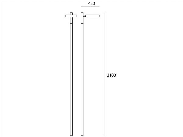 Straßenlampe aus Druckguss-Aluminium Provoca Artemide T085430, T085410, T085420, T085400 Fabrik Artemide aus Italien. Foto №4