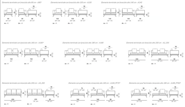 Ecksofa aus Stoff mit modularen Elementen Mussi Acanto Fabrik MUSSI aus Italien. Foto №9