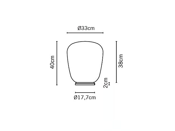 Glas Tischlampe Fabbian Lumi Baka Fabrik Fabbian aus Italien. Foto №4