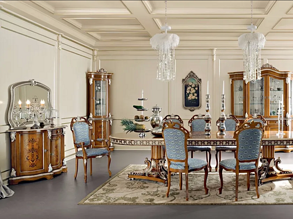 Eckvitrine aus Holz Modenese Luxury Interiors 13109 Fabrik MODENESE GASTONE aus Italien. Foto №3