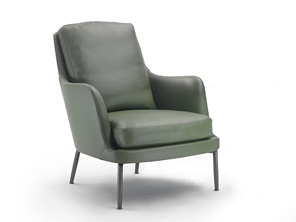 Lederarmchair mit Armlehnen FLEXFORM Marley Fabrik FLEXFORM aus Italien. Foto №1