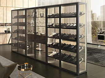 Holz Bar Schrank Palo Alto Day MisuraEmme Fabrik MisuraEmme aus Italien