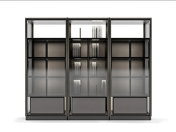 Regal mit integrierten Lichtern aus Holz GIORGETTI Domus Fabrik GIORGETTI aus Italien. Foto №1