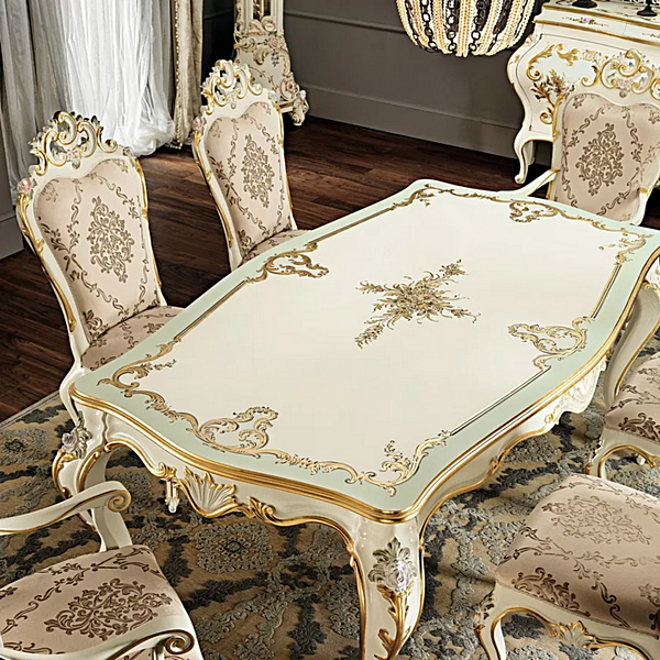 Rechteckiger Tisch aus Holz Modenese Luxury Interiors 11111 Fabrik MODENESE GASTONE aus Italien. Foto №2