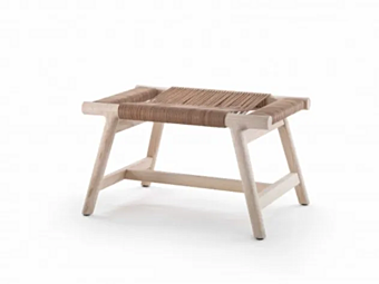 Hocker aus gegerbtem Leder Giano FLEXFORM Hocker aus gegerbtem Leder Giano FLEXFORM Fabrik FLEXFORM aus Italien