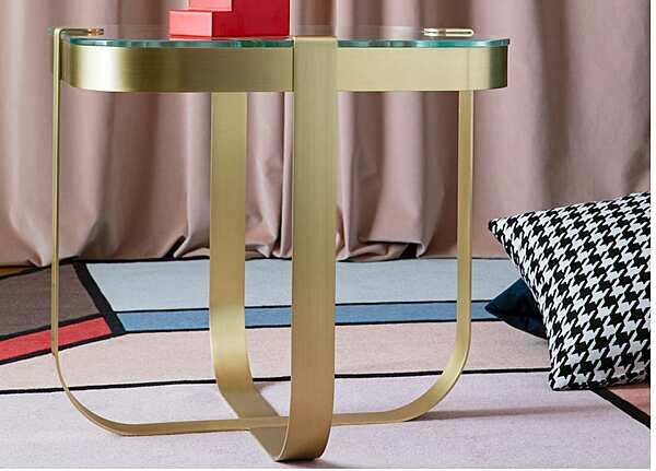 Runder Couchtisch aus Glas und Eisen Ring SABA Fabrik SABA aus Italien. Foto №5