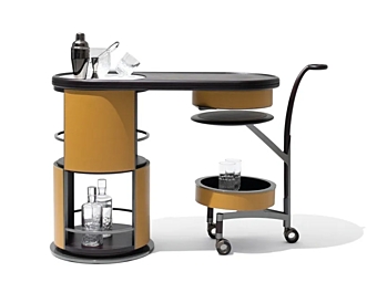 Walnuss Bar Cabinet GIORGETTI HOST 65500, 65510