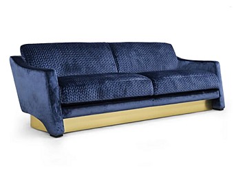 3-sitziges Sofa aus Samt Muzio Lux FORMITALIA Fabrik FORMITALIA aus Italien