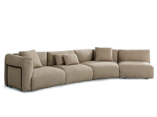 Ecksofa mit abnehmbarem Bezug aus Stoff Flou Fiocco Fabrik Flou aus Italien. Foto №24